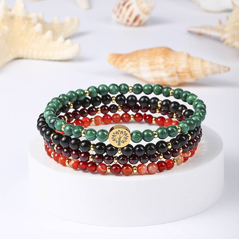 Four-in-One Energy Series Bracelet Set - Stability & Protection