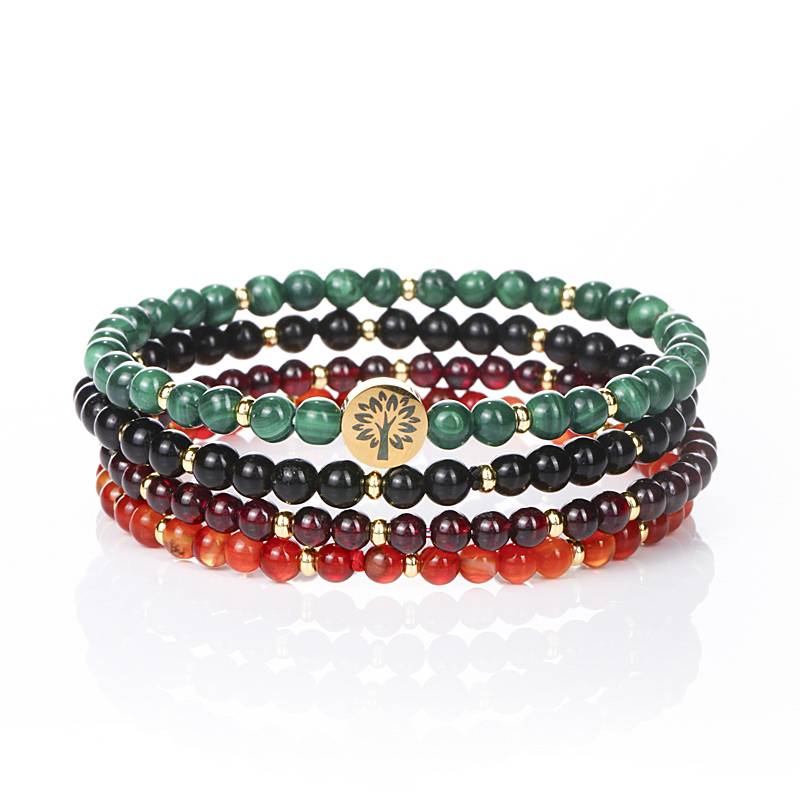Four-in-One Energy Series Bracelet Set - Stability & Protection