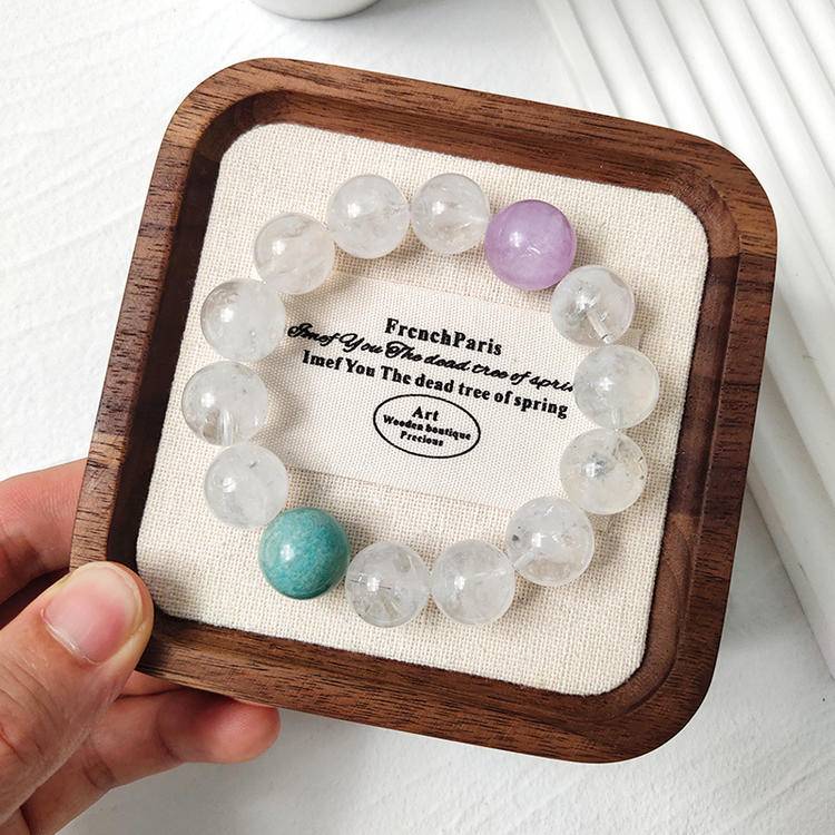 Healing Harmony Snow Phantom Quartz & Amazonite Bracelet
