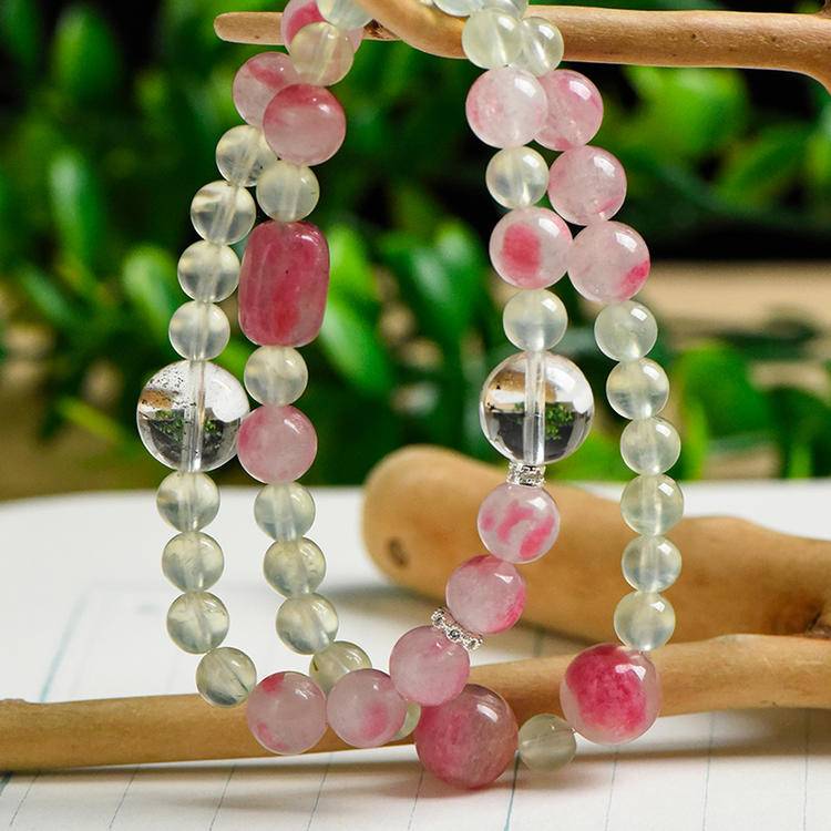 Elemental Harmony Green Phantom & Prehnite Balance Bracelet