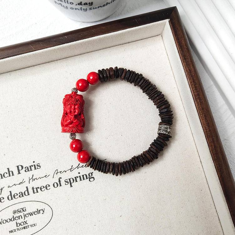 Sacred Purifier Cinnabar & Agarwood Spiritual Protection Bracelet