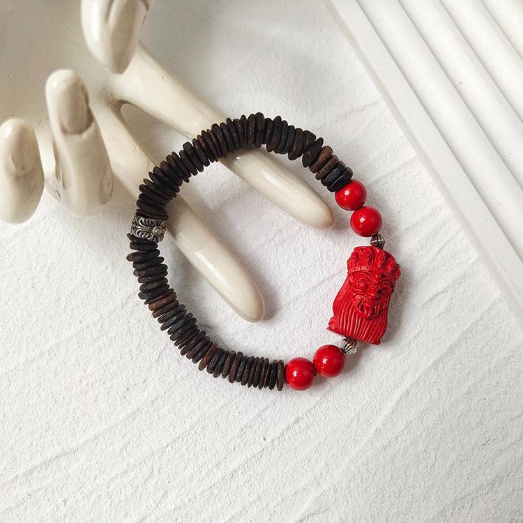 Sacred Purifier Cinnabar & Agarwood Spiritual Protection Bracelet