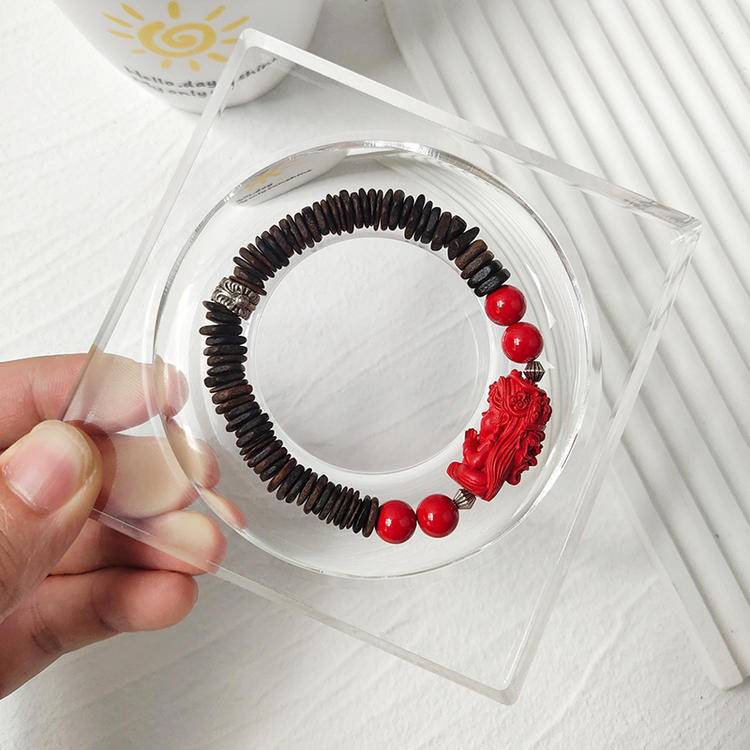 Sacred Purifier Cinnabar & Agarwood Spiritual Protection Bracelet