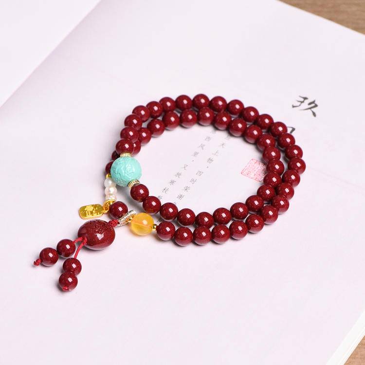 Evil Repeller Cinnabar Protection & Purification Bracelet