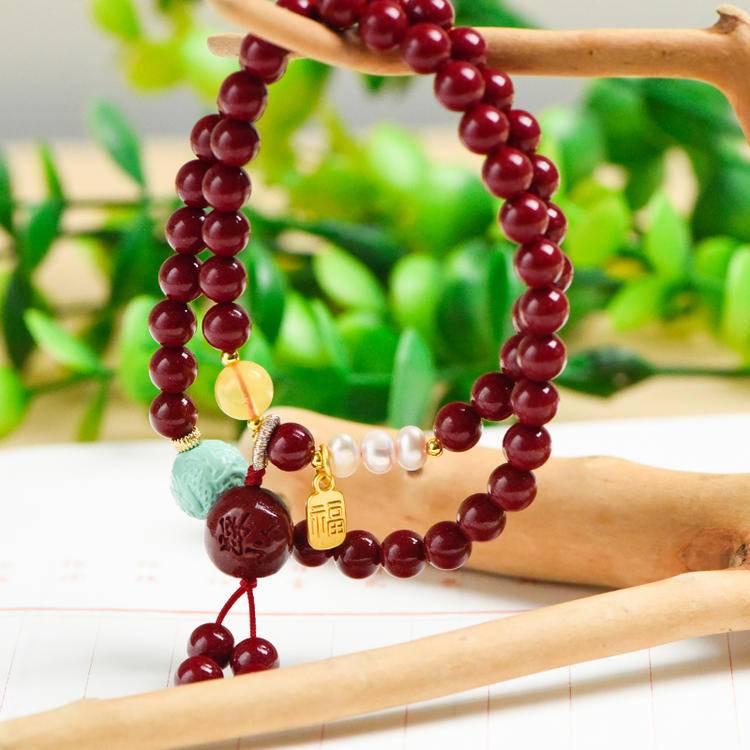 Evil Repeller Cinnabar Protection & Purification Bracelet