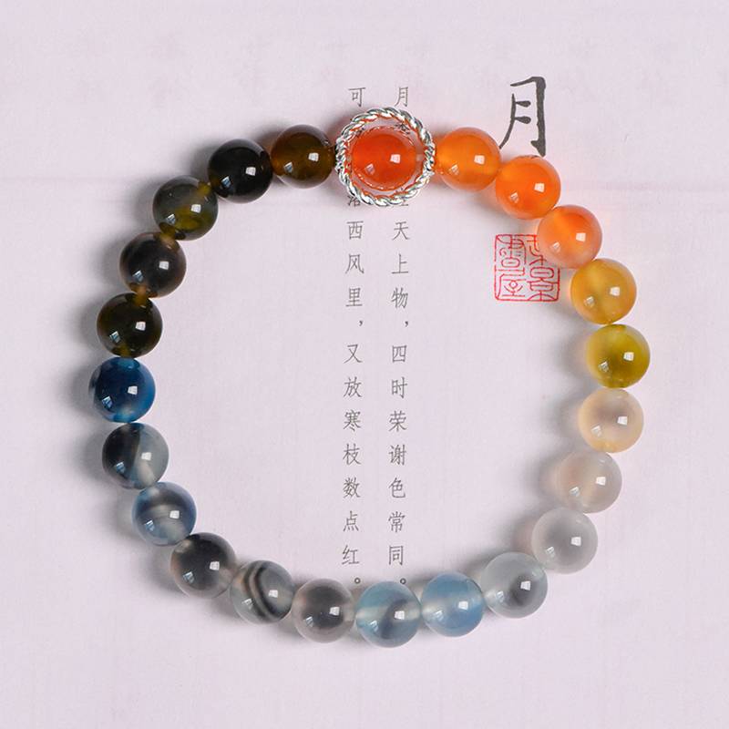 Radiant Spirit Colorful Agate Energy Bracelet