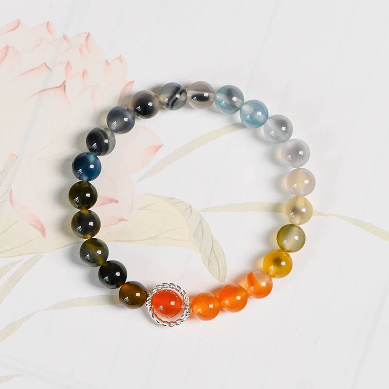 Radiant Spirit Colorful Agate Energy Bracelet