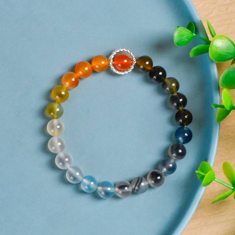 Radiant Spirit Colorful Agate Energy Bracelet