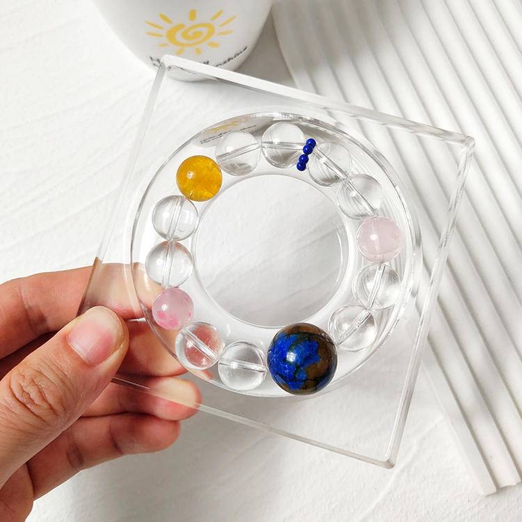 Healing bracelet featuring clear quartz and multiple gemstones for energy, balance, and emotional well-being.
